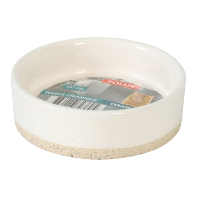 Zolux olaria voerbak keramiek beige