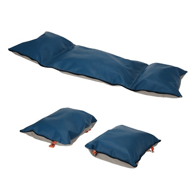 Knus autostoel reismand hondenmand beige blauw oranje