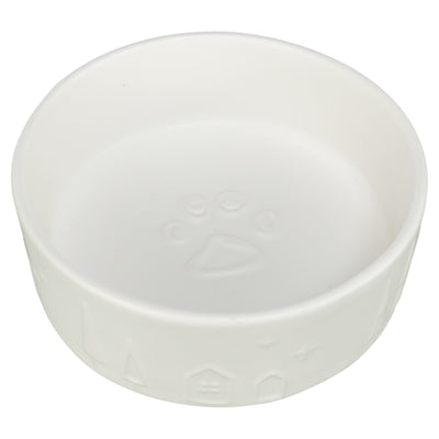 Trixie voerbak hond keramiek wit