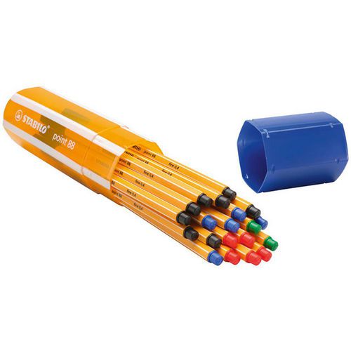 Abi fineliner point 88 stlo 0,4 mm kleurenassortiment 20 stuk