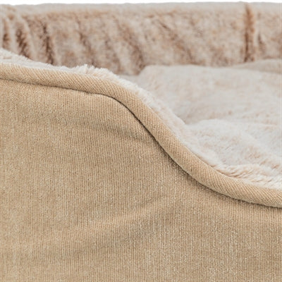 Trixie vital hondenmand lino soft ovaal beige creme