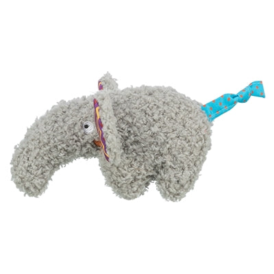 Trixie olifant pluche met kattenkruid catnip grijs