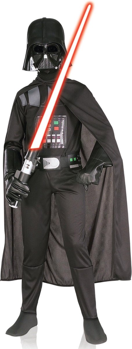Rubies uk - klassiek darth vader kostuum voor kinderen - 98 104 (3-4 jaar) - kinderkostuums 104