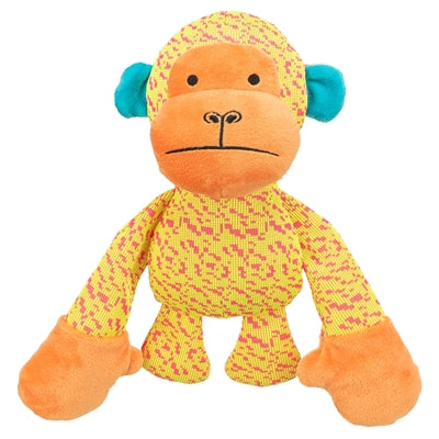 Trixie aap stof geel oranje