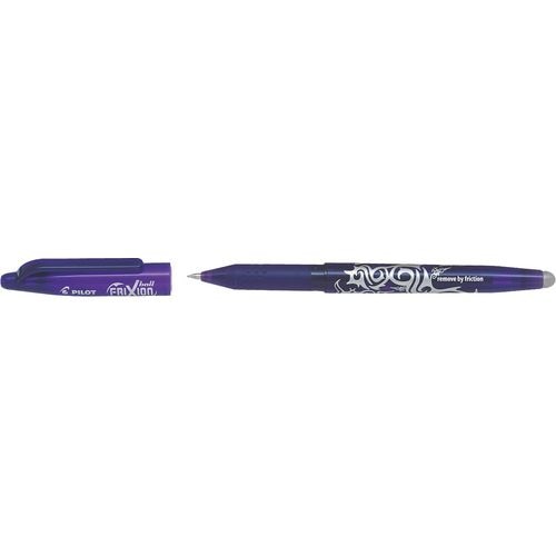 Rollerball pilot fijn 0,34mm paars gum direct overschrijfbaar uitwisbaar