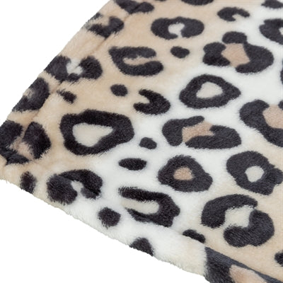 Trixie hondendeken leo softpluche panterprint creme