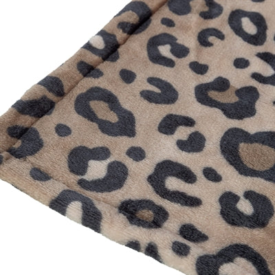Trixie hondendeken leo softpluche panterprint bruin