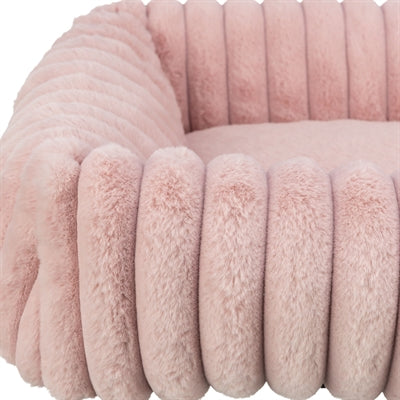 Trixie hondenmand lonni hoekig ribfluweel roze