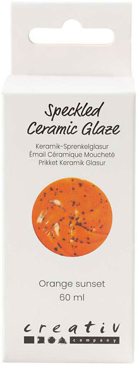 Creativ company https: www.cchobby.nl gespikkeld-keramiekglazuur-999-1060-c-dekkend-orange-sunset-60-ml-1-doosje