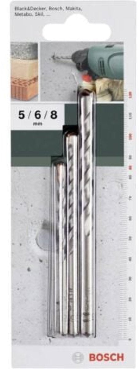 Bosch betonboor set - 5x85 - 6x100 - 8x120