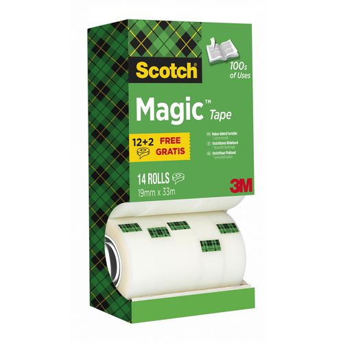 Scotch plakband magic 19mmx33m transp