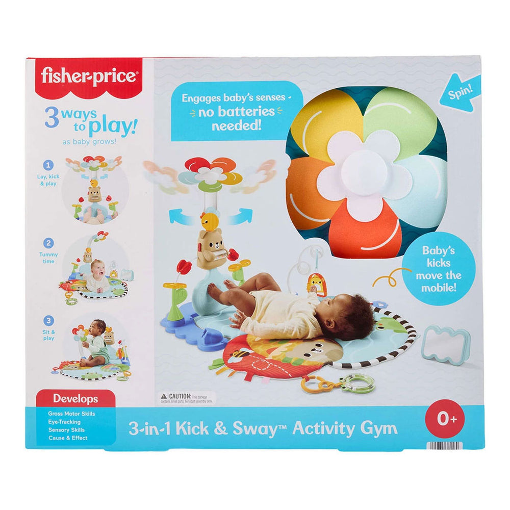Fisher-price 3-in-1 trappel en schommel activiteitenmat