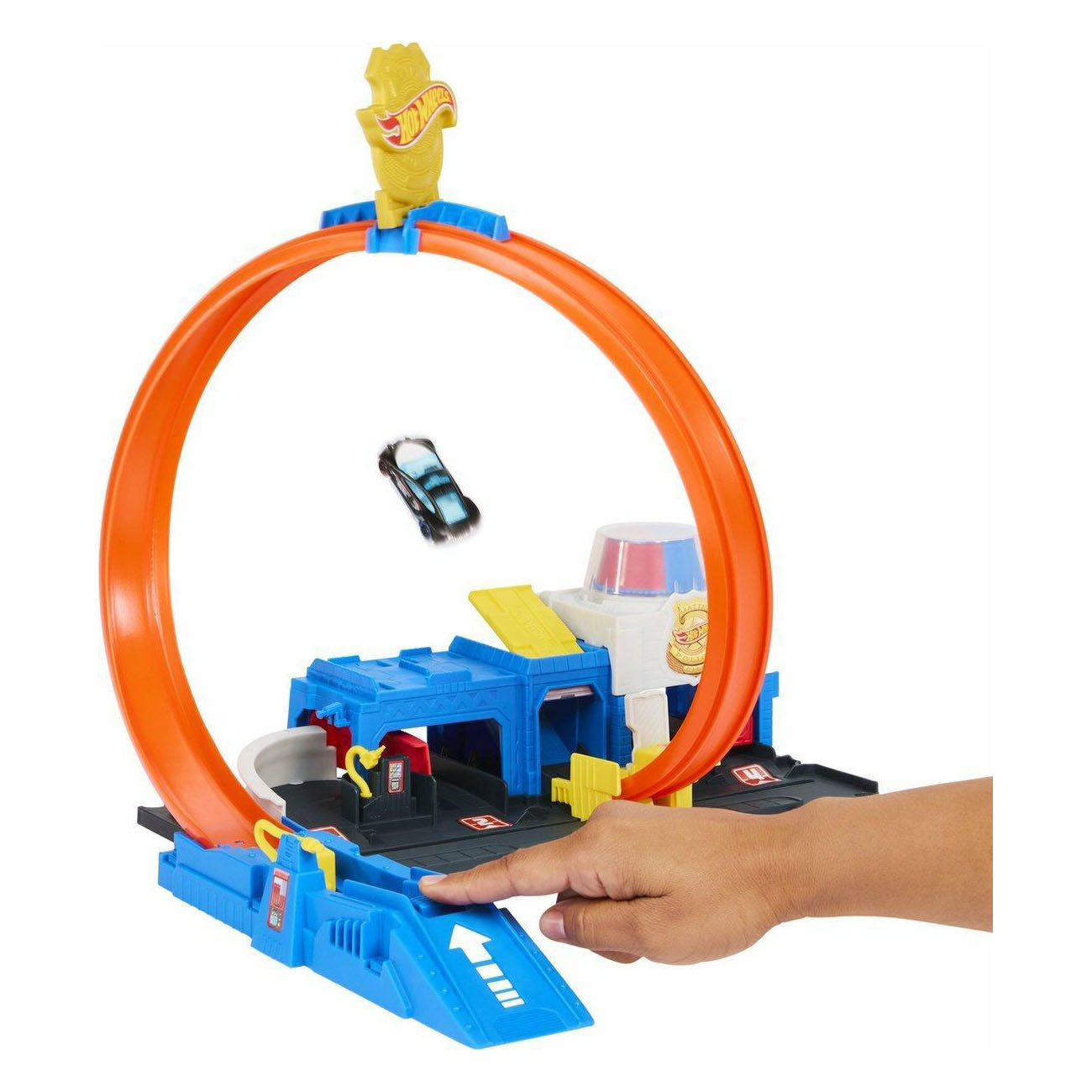 Hot wheels city superpolitiebureau - loopingbaan