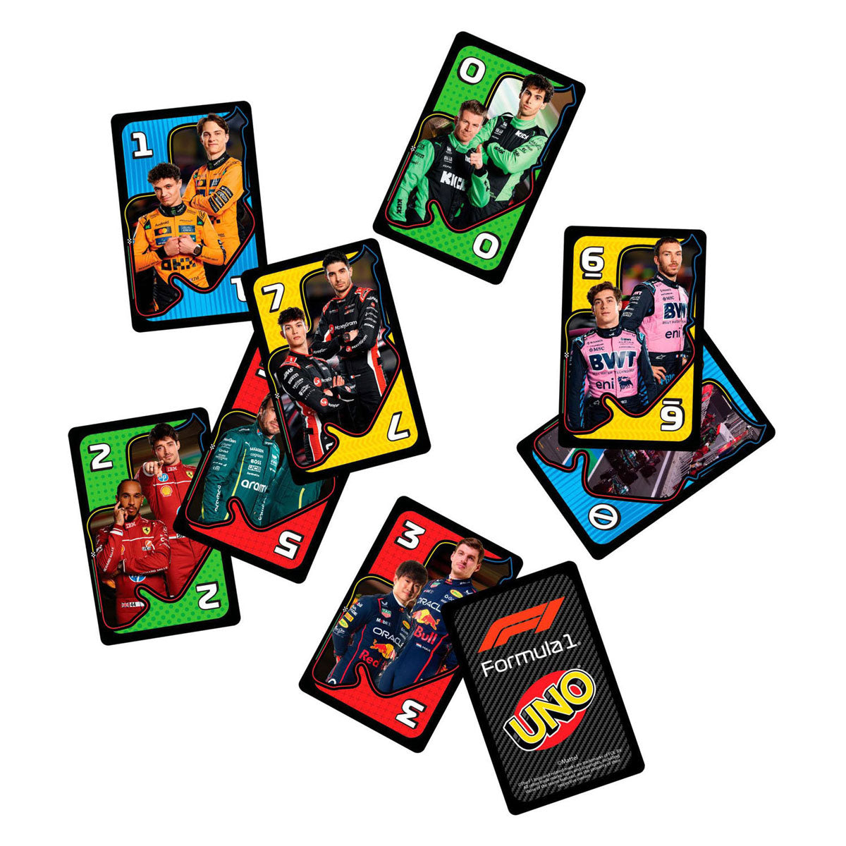 Mattel games uno f1 - kaartspel