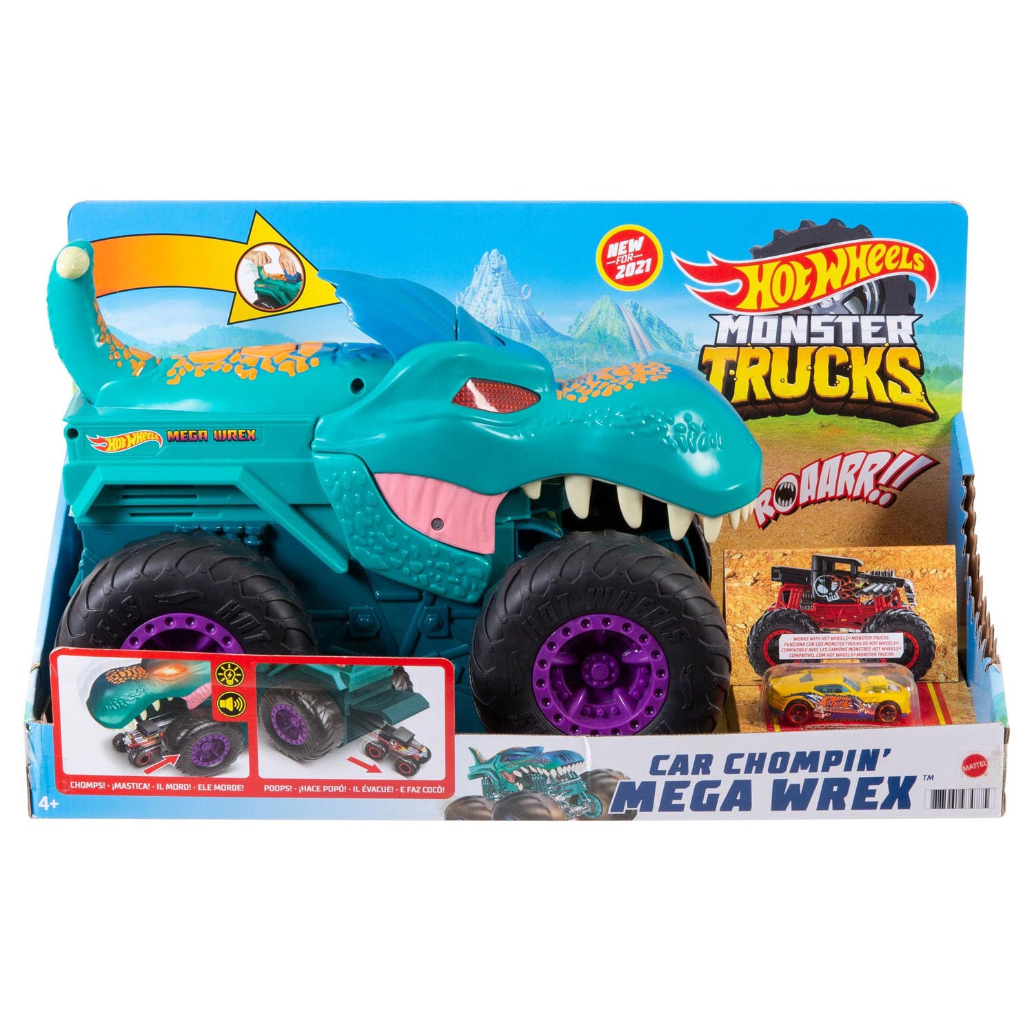 Hot Wheels Monster Truck - Auto Chompin' Mega-Wrex