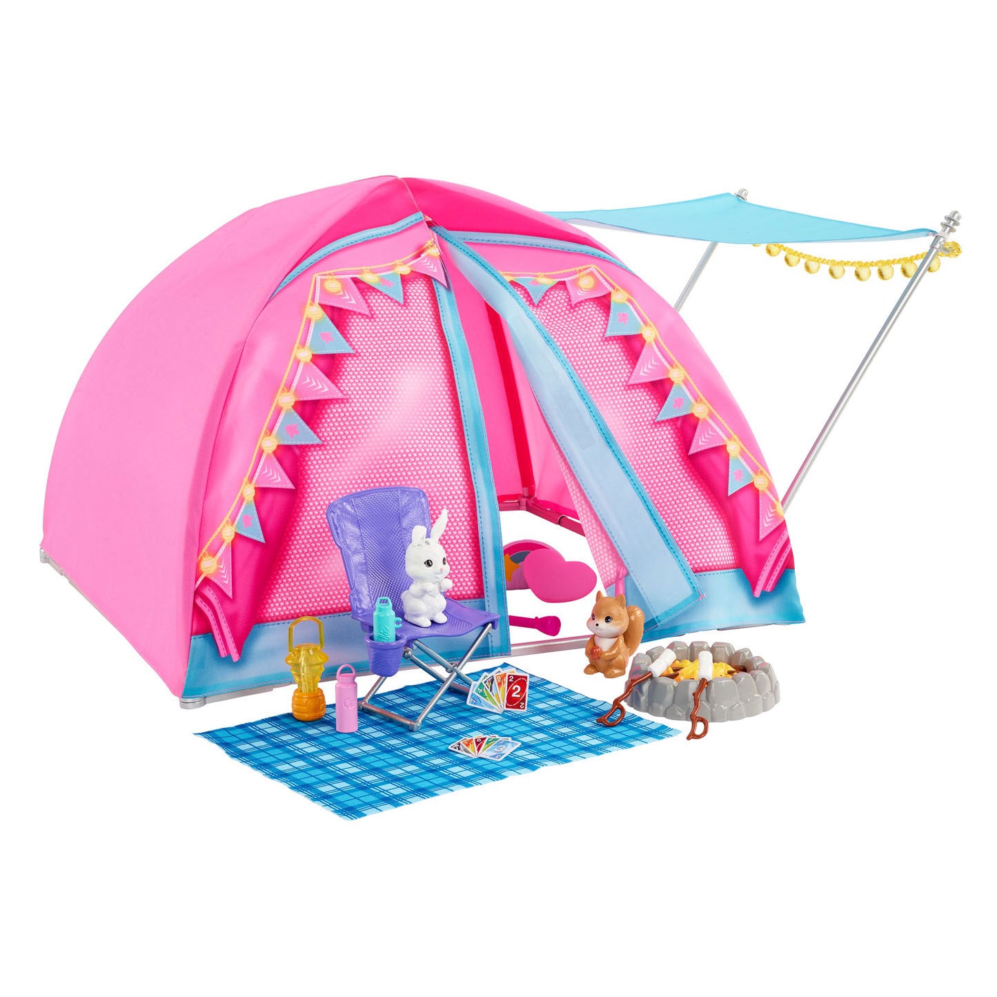 Barbie Let's Go Campingtent Speelset