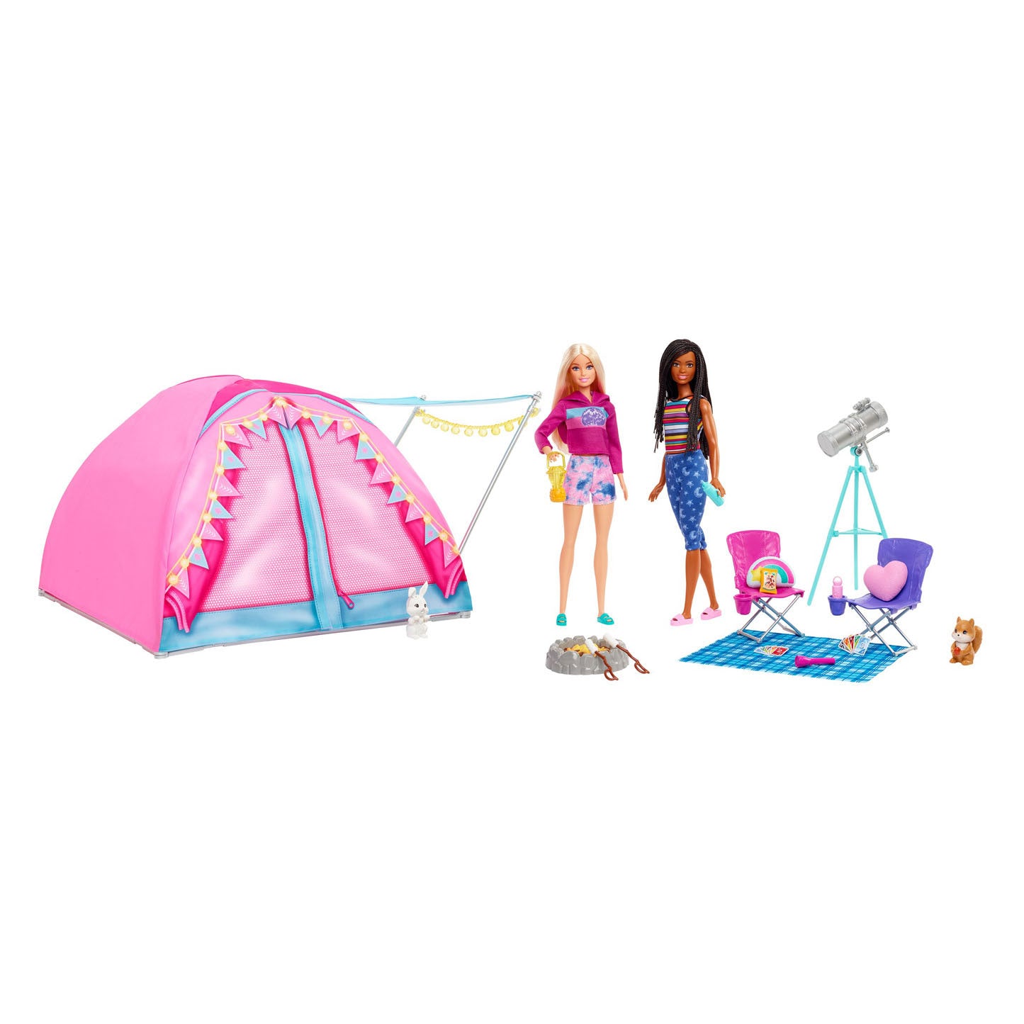 Barbie Let's Go Campingtent Speelset