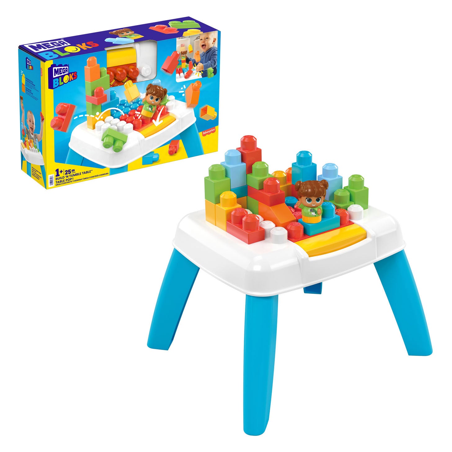 Mega bloks - build 'n tumble bouwtafel