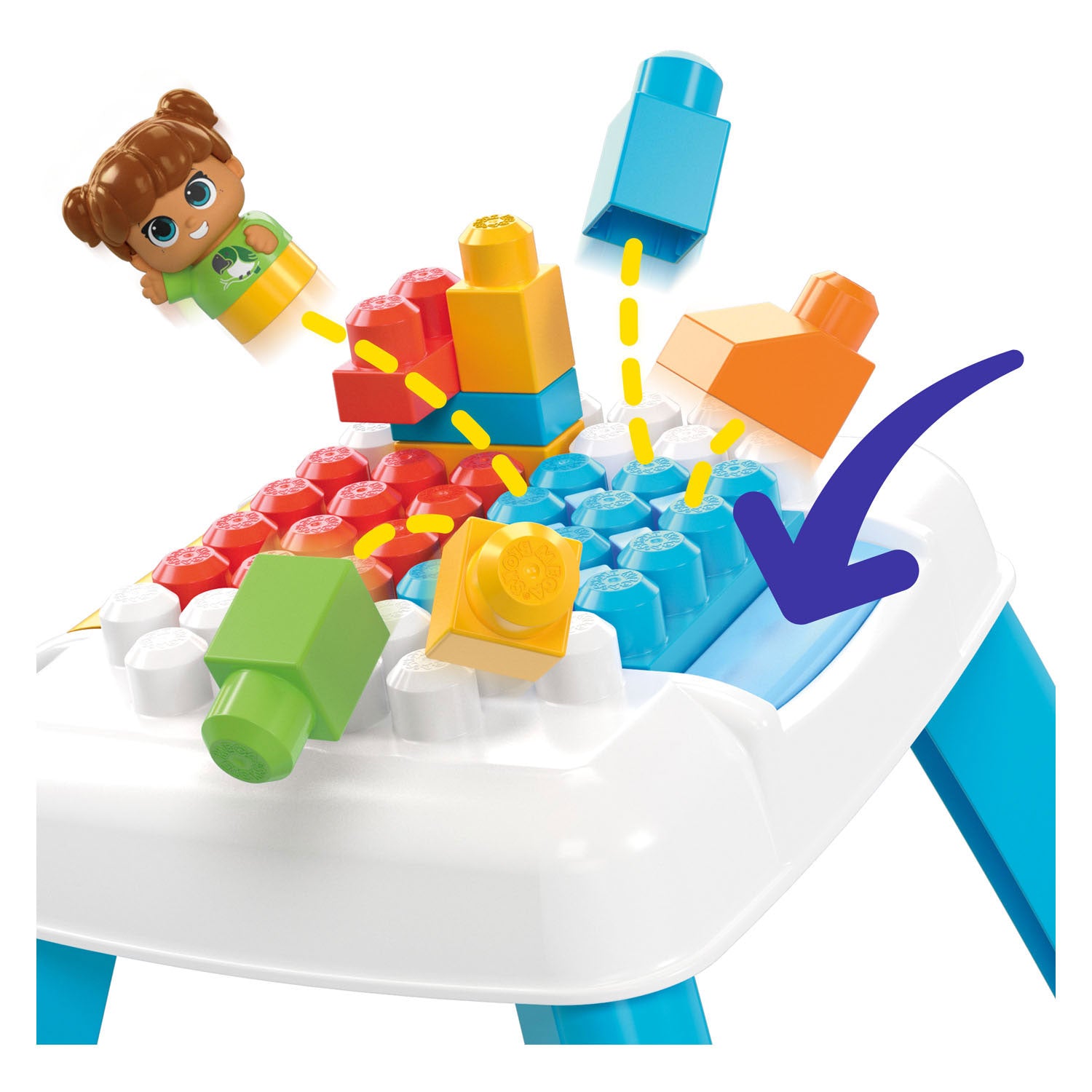 Mega bloks - build 'n tumble bouwtafel
