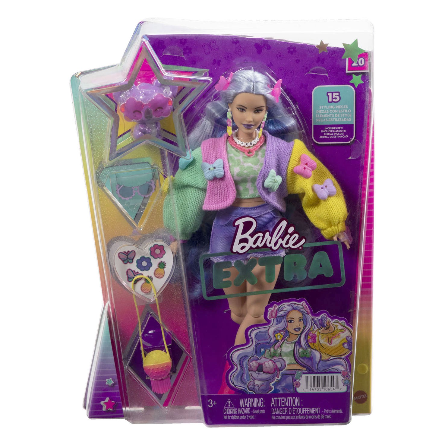 Barbie Extra Pop - Paars haar