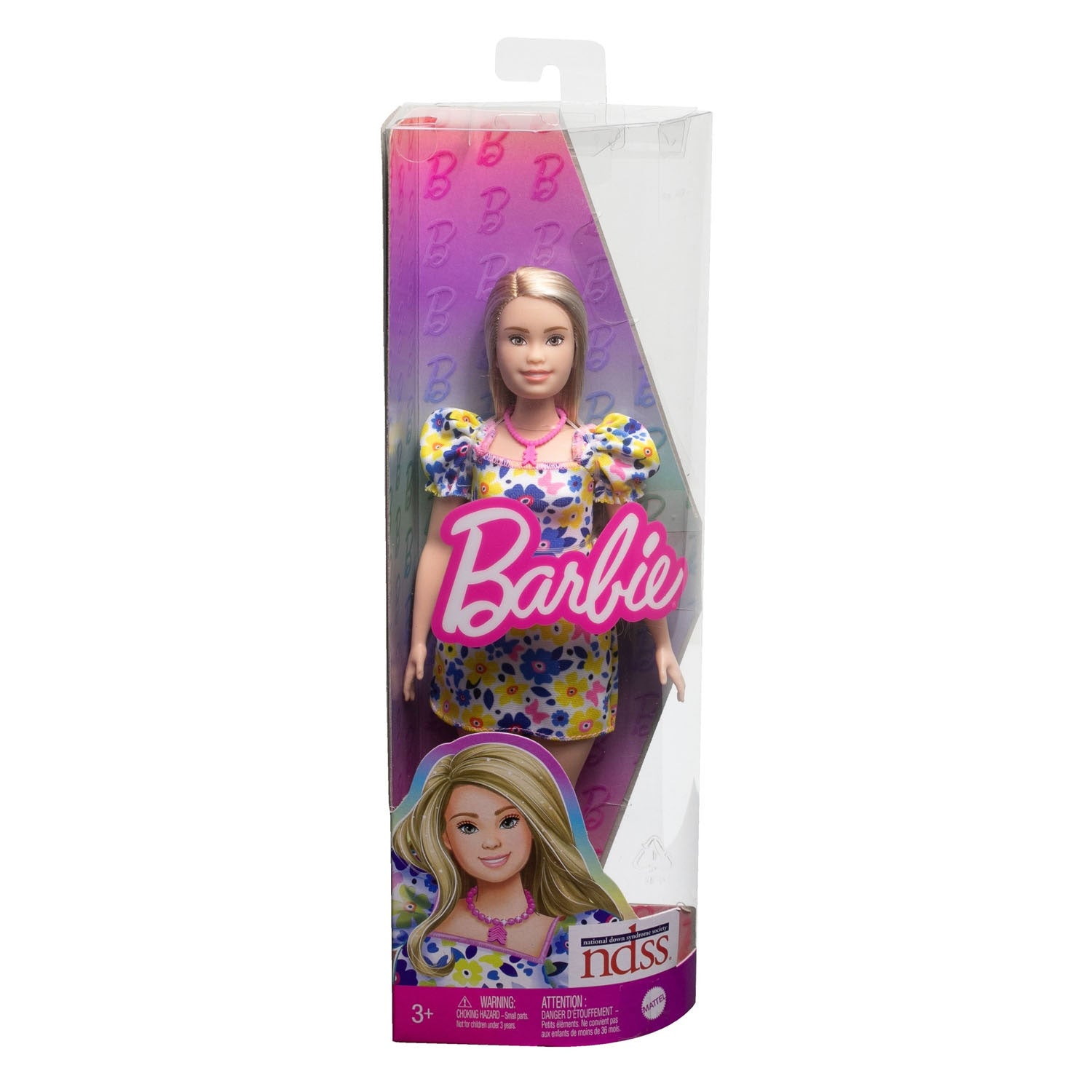 Barbie fashionistas - bloemenjurk - pop met syndroom van down
