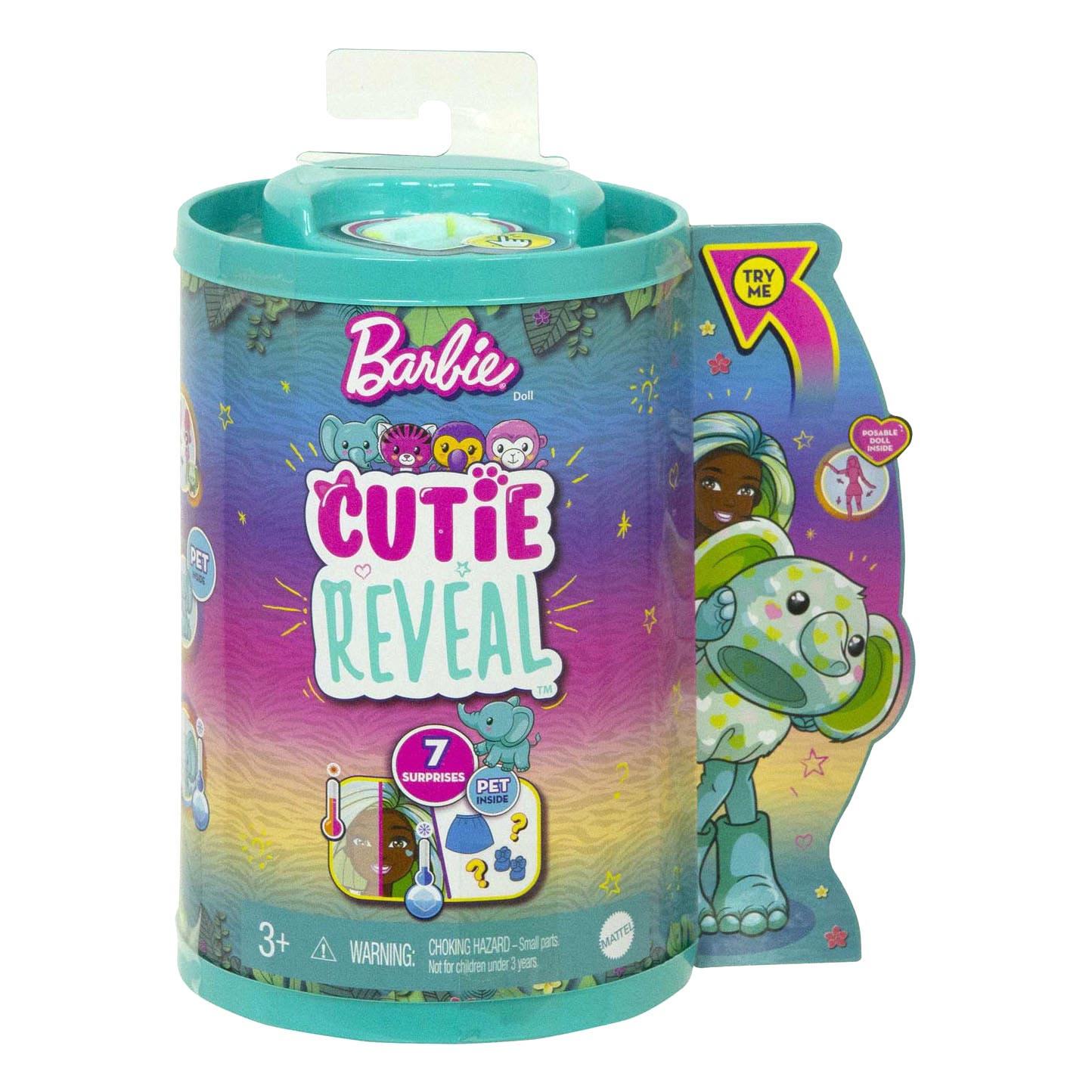Barbie Cutie Onthullen Chelsea Pop Jungle Series - Olifant