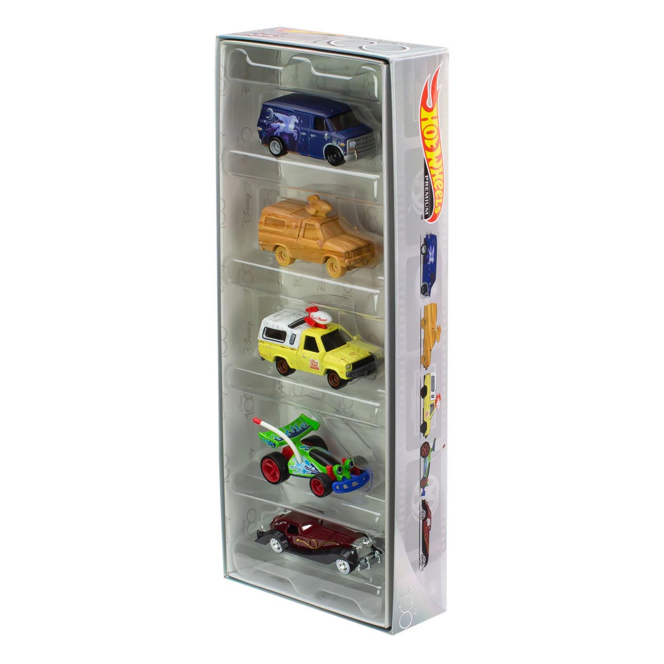 Hot Wheels Disney Pixar Auto's 100-jarig jubileumset, 5st.