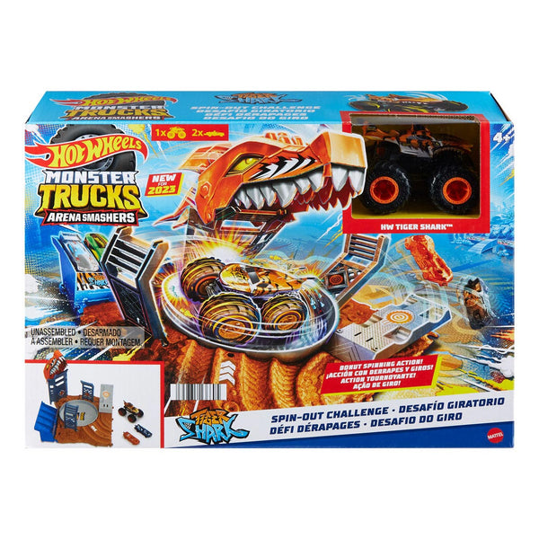 Hot Wheels Monster Trucks Arena Smash Spin-out Playset