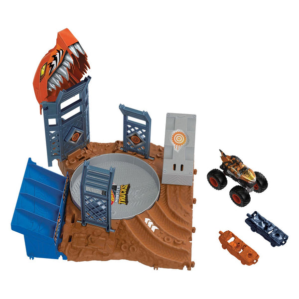 Hot Wheels Monster Trucks Arena Smash Spin-out Playset