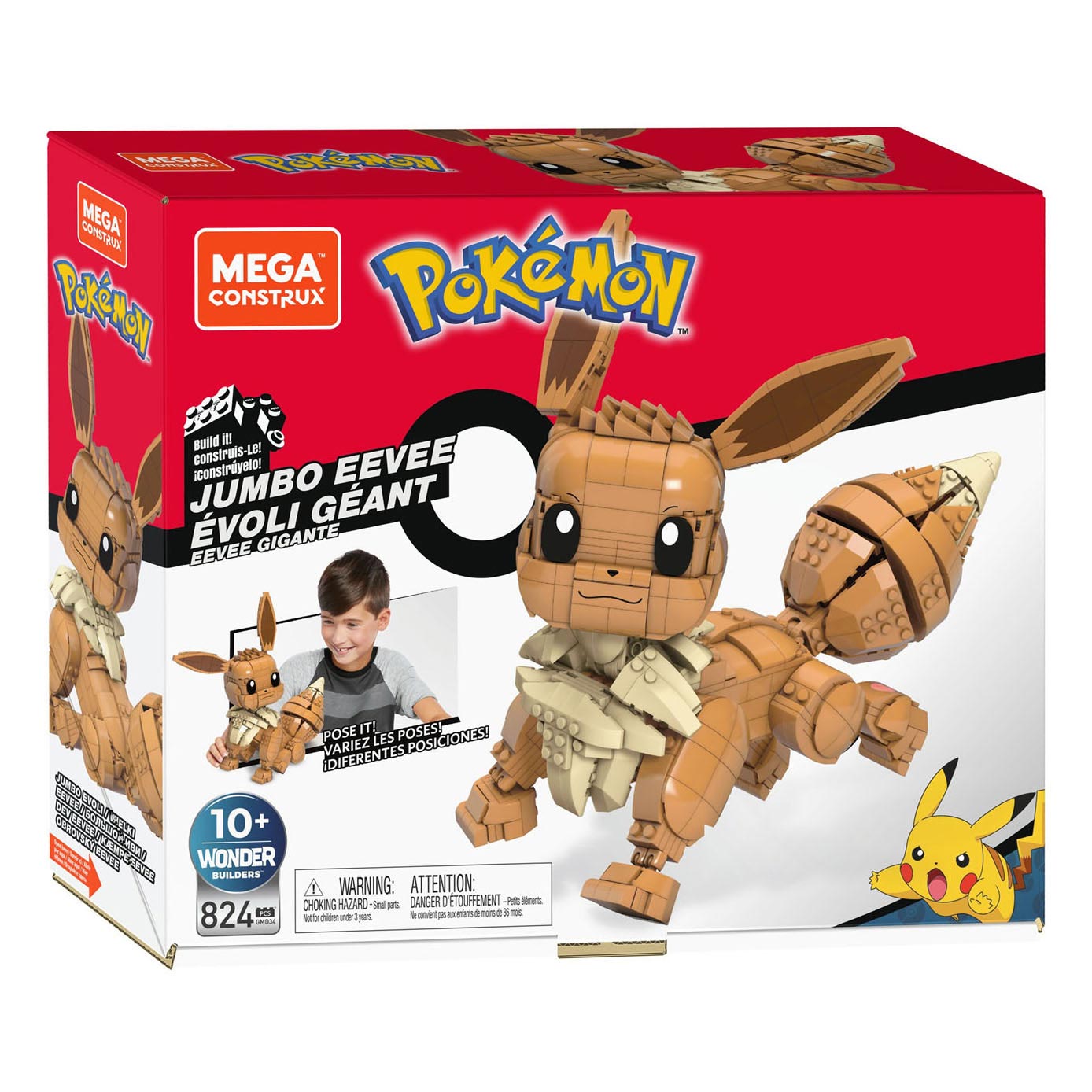 Mega Construx Pokémon Bouwset - Jumbo Eevee