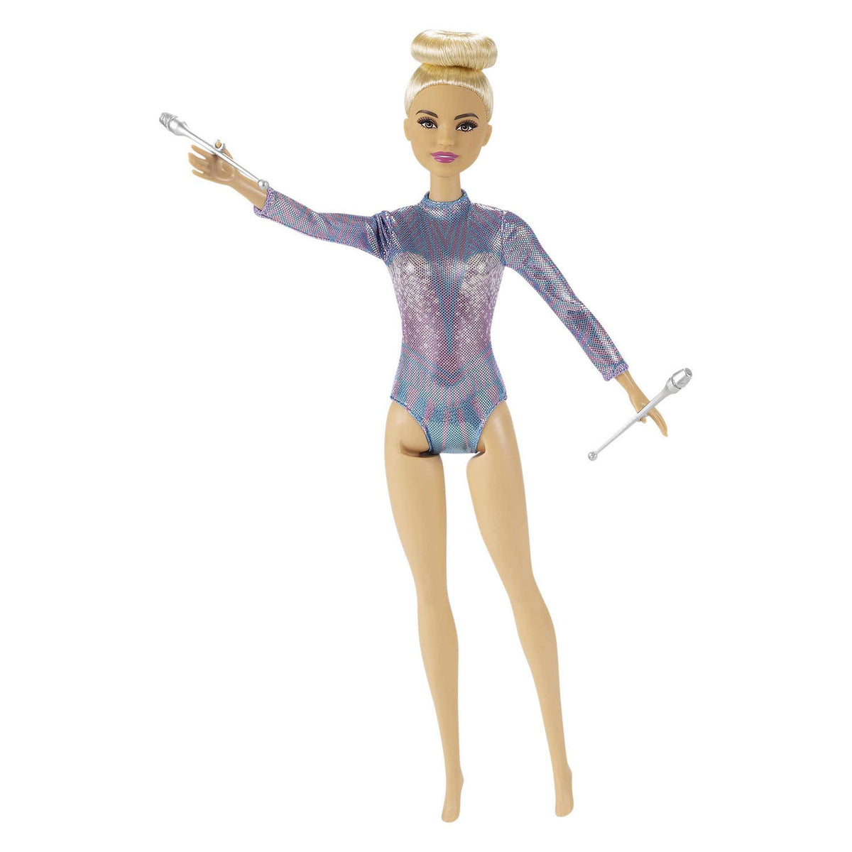Mattel barbie ritmische gymnastiek pop blond + accessoires