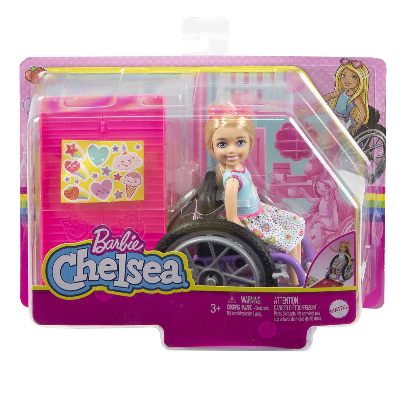 Barbie Chelsea Rolstoel Modepop - Blond