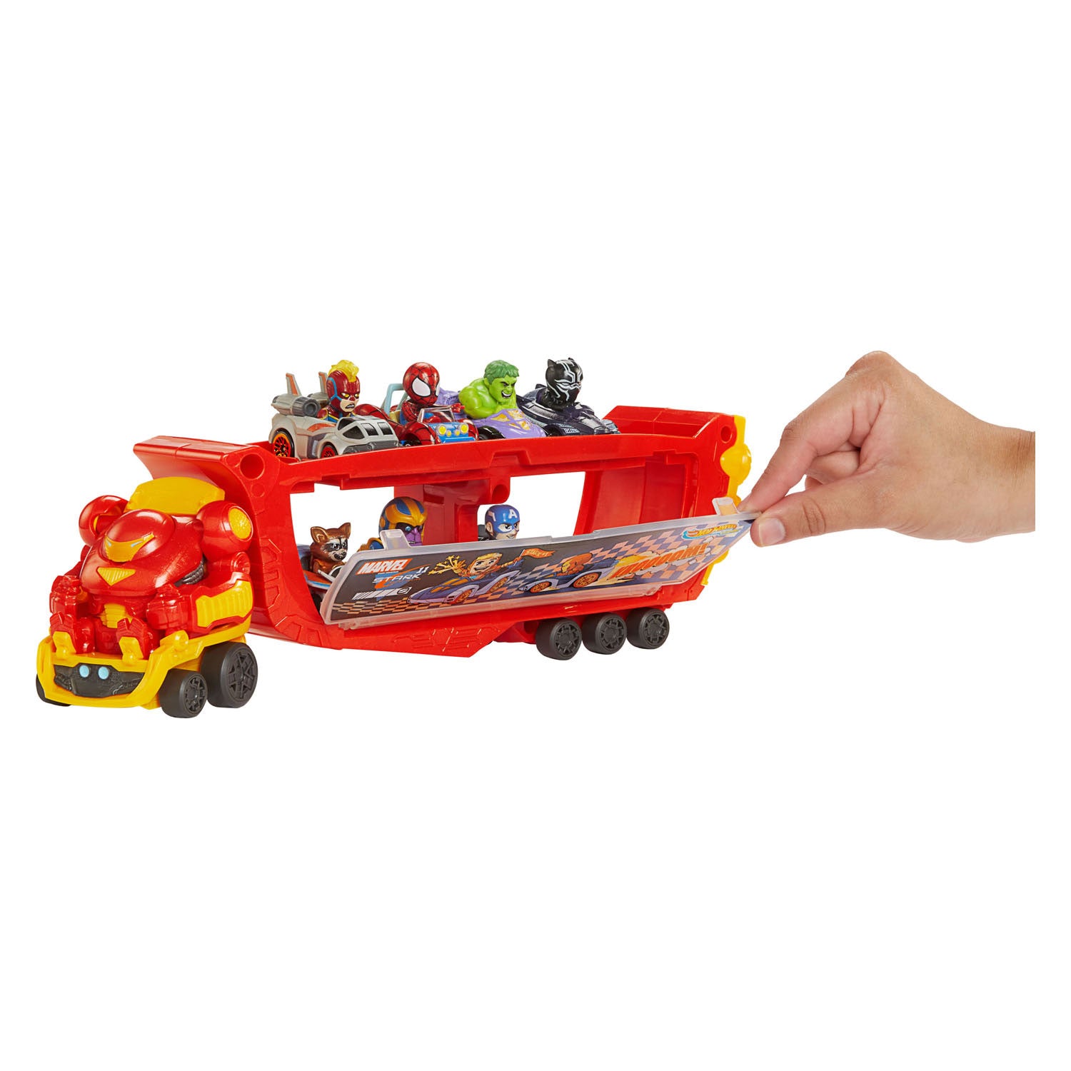 Hot Wheels racer vers hulkbuster hauler