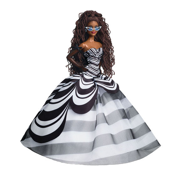 Mattel barbie 65e blauwe saffieren verjaardag modepop