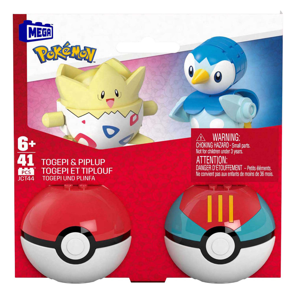 Mattel mega construx pokémon bouwset - piplup en togepi