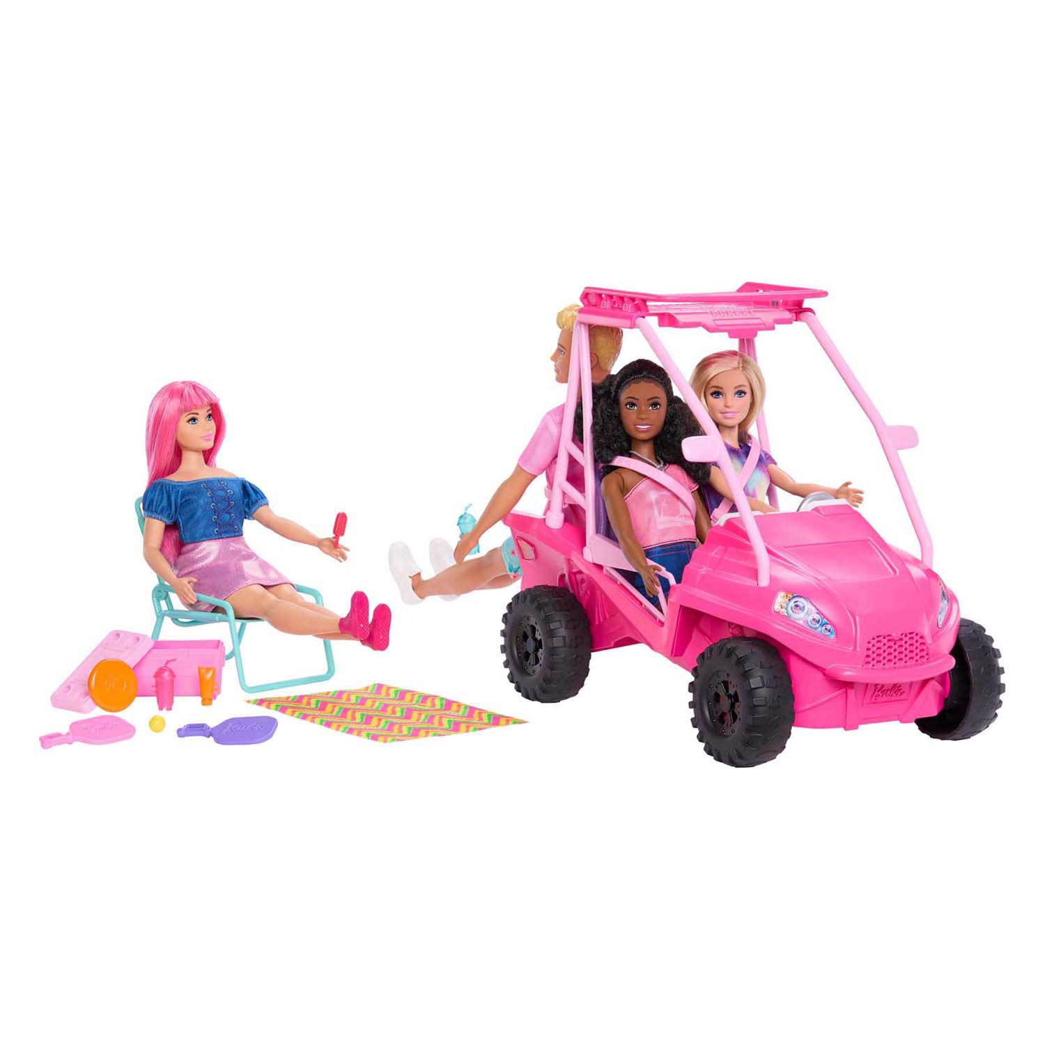 Barbie mysteries beach detectives ultieme strandbuggy, pop, voertuig en accessoires