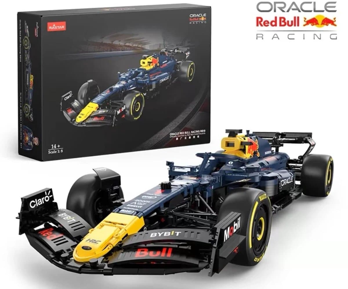 Jonotoys rastar bouwdoos van oracle red bull rb 19 racewagen