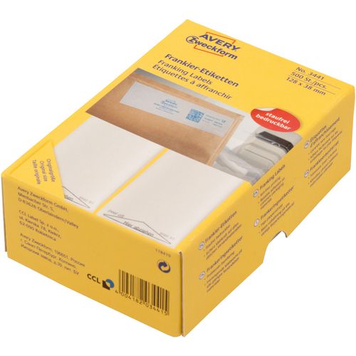 Adresetiketten avery zweckform 3442 wit
