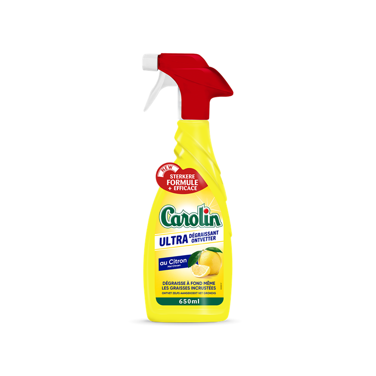 Carolin 1053965 - ontvetter spray lemon 650 ml | 6 stuks