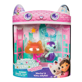 Gabby's poppenhuis the movie speelfigurenset met 2 katjes meerminkat jelly kitty | 2 stuks