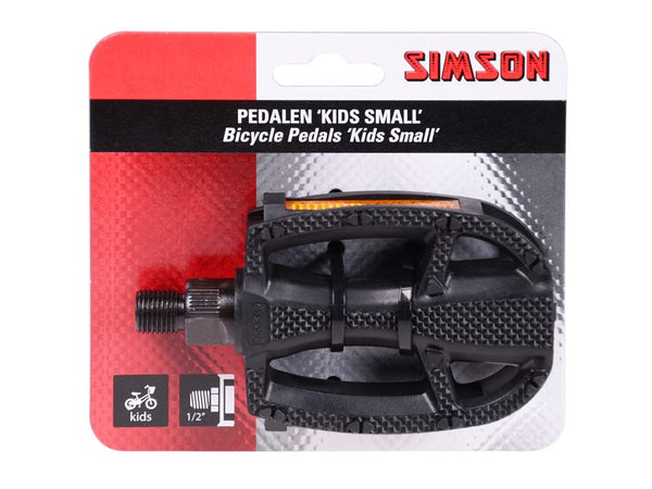 pedals Kids Small 1/2 inch reflective black per set