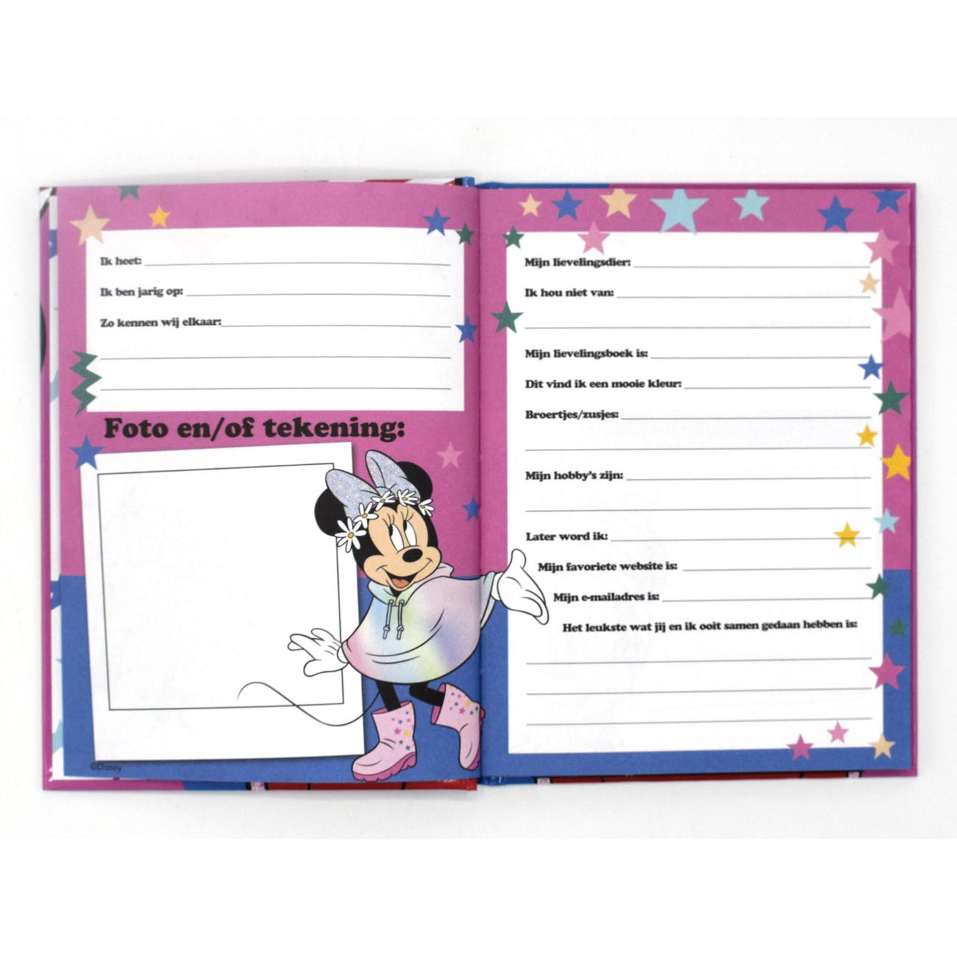 Disney vriendenboek minnie mouse