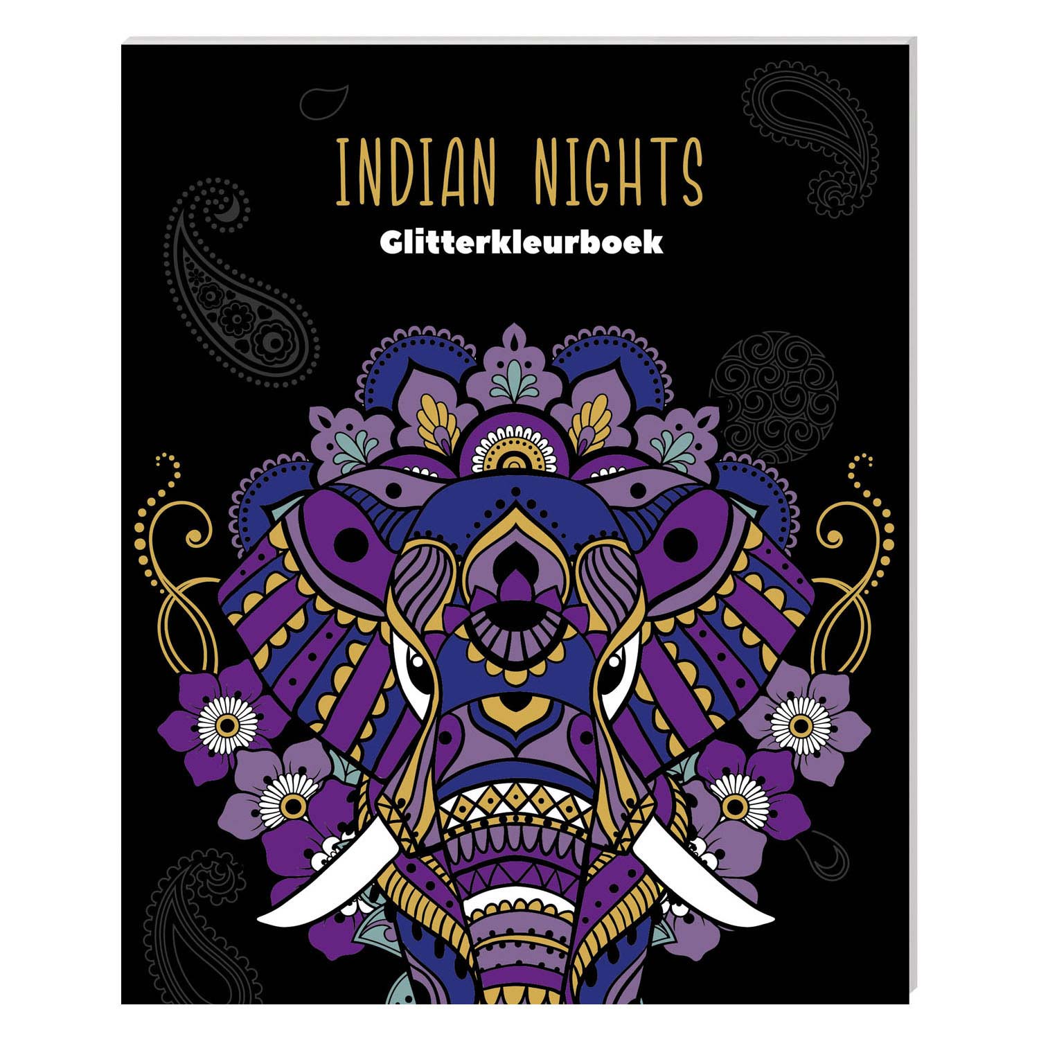 Glitterkleurboek indian nights