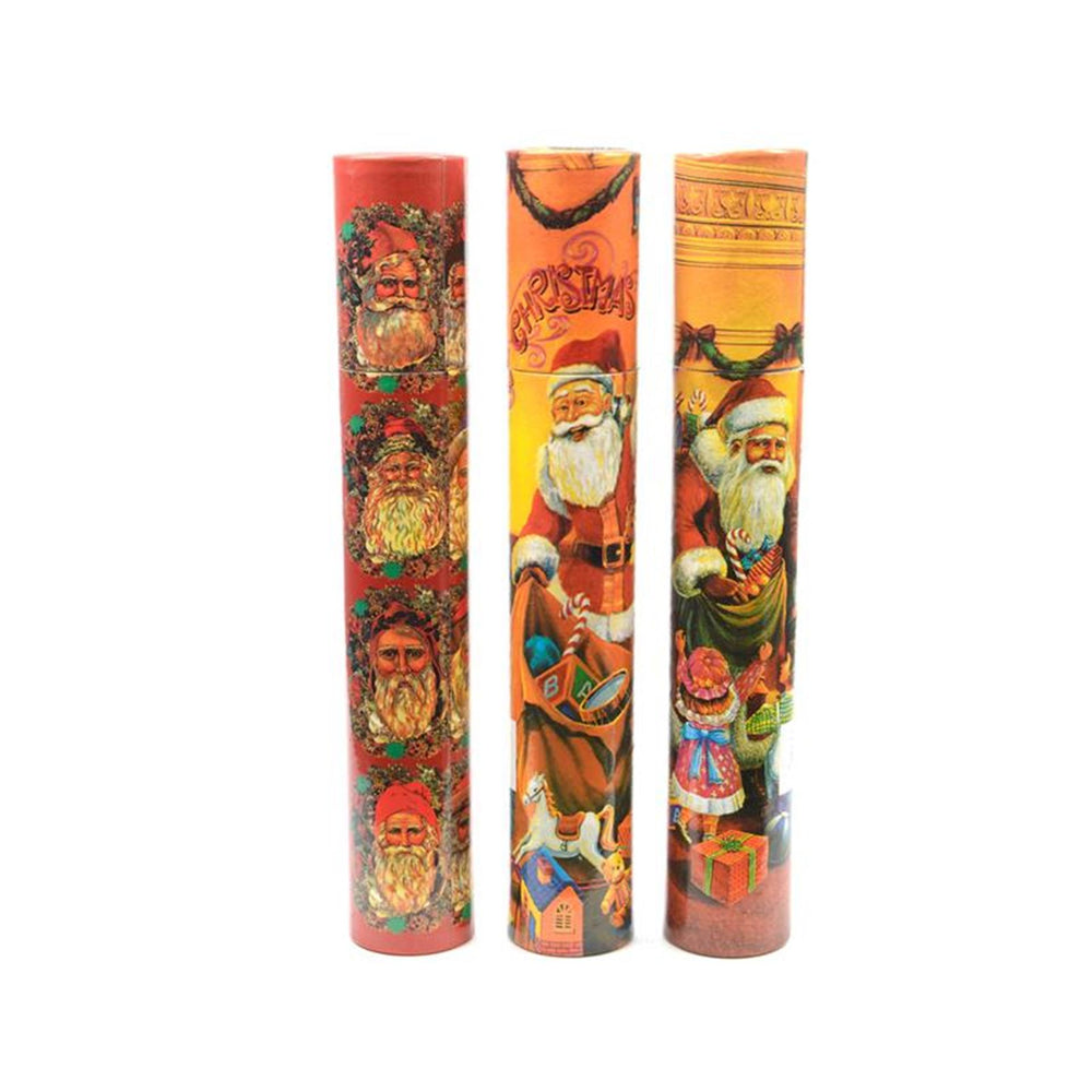 Decoris lucifers in kerst dessin koker ø5x30cm 60 stuks
