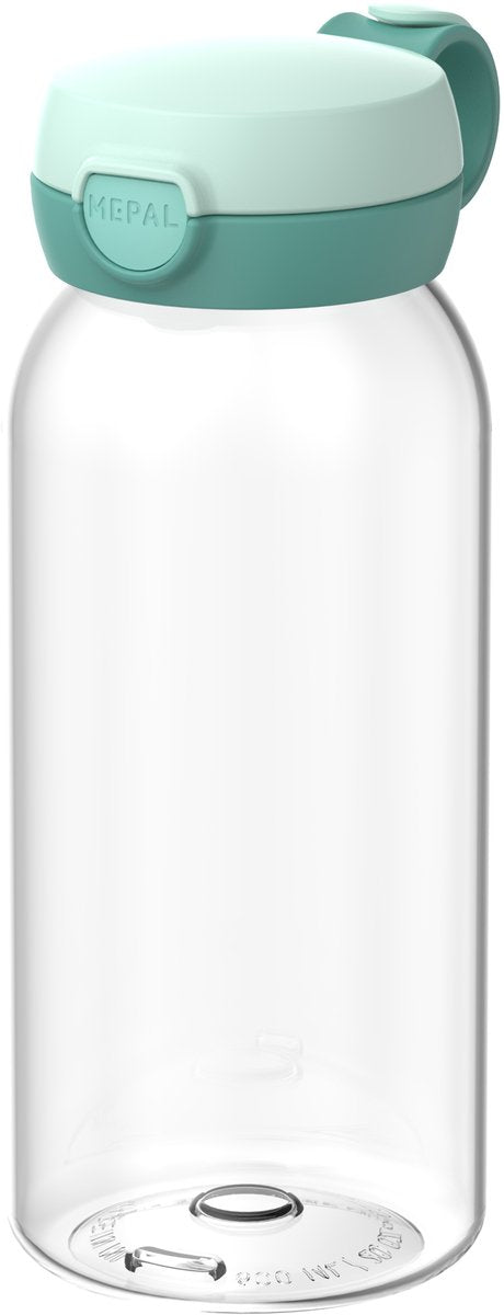 Mepal drinkfles met flipdop campus - 600 ml - waterfles kinderen - lekdicht - hygiënische deksel - cool mint