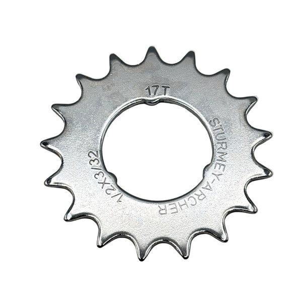 Sturmey-archer europa n.v. tandwiel sturmey archer 17t - 3 32 vlak - verchroomd