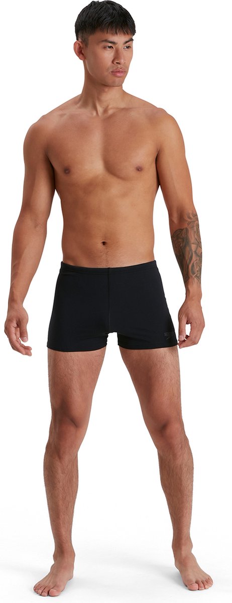 Speedo endurance+ aquashort heren - zwembroek heren - chloorbestendige zwemshort heren - zwemboxer heren met trekkoord - zwart - xs