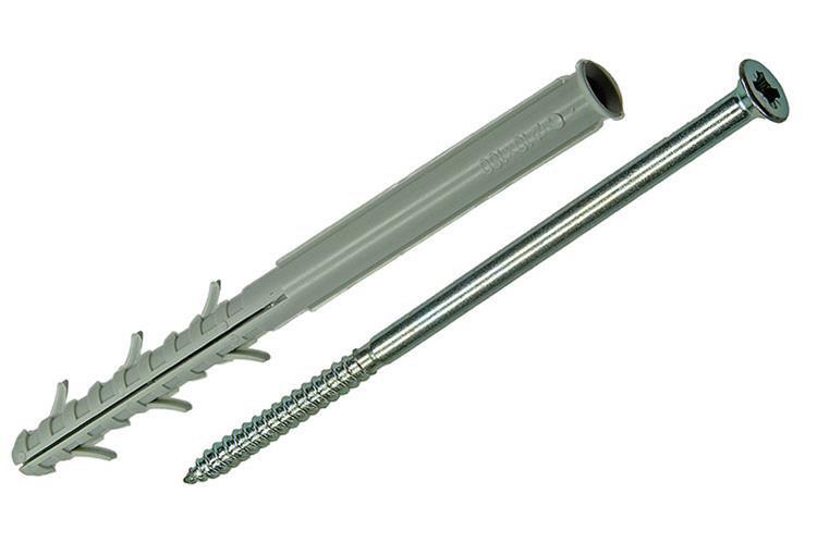 Mack 1019931 - kozijnplug lange exp. polyam. + schr 4st 10 x 160 mm | 5 stuks