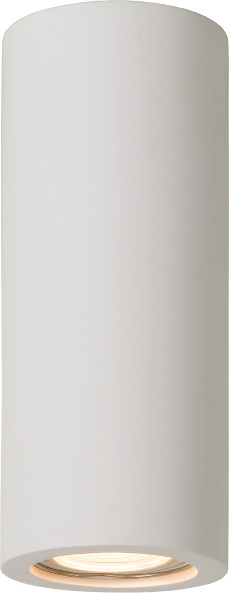 Lucide gipsy - plafondspot (plafondlamp) - ø 7 cm - 1xgu10 - wit - japandi