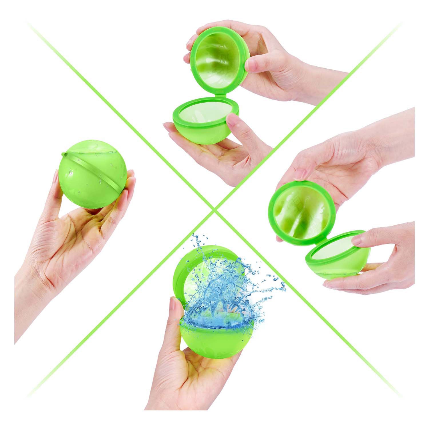 Zuru bunch-o-balloons herbruikbare magnetische waterballonnen, 3-pack
